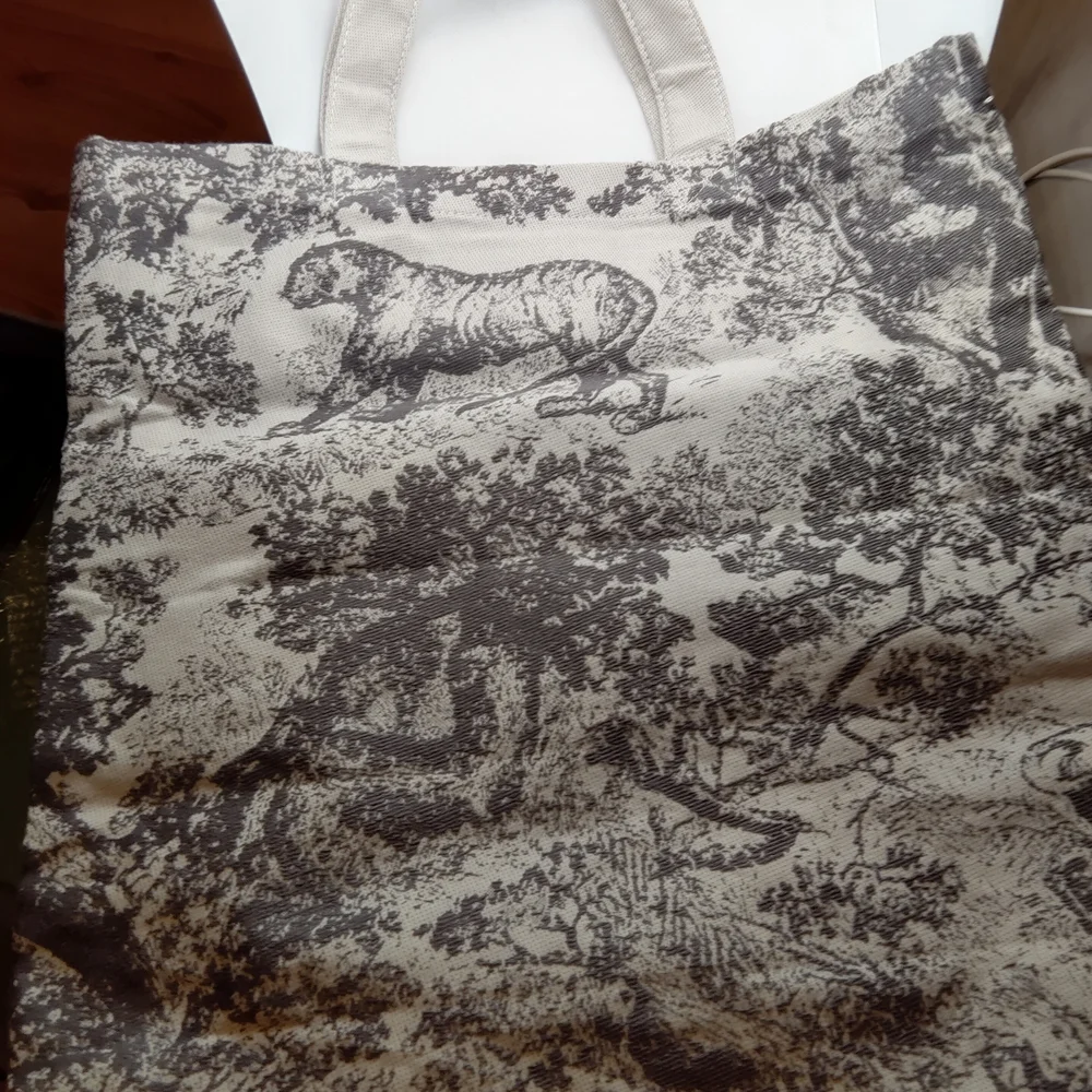 Dior 'Toile de Jouy' Canvas Tote - Grey - Picture 3 of 3